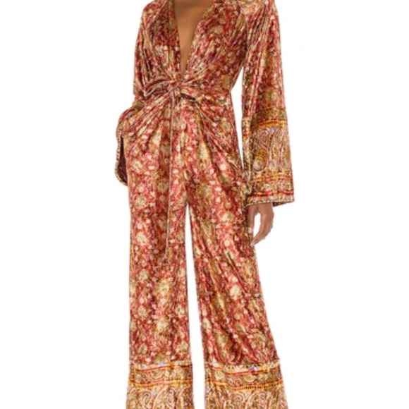 Free People Velvet Harper Jumpsuit M - Picture 2 of 4